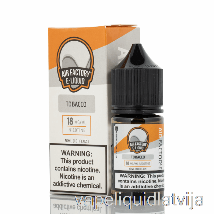 Tabaka - Gaisa Rūpnīcas Sāļi E-šķidrumi - 30ml 18mg Vape šķidrums